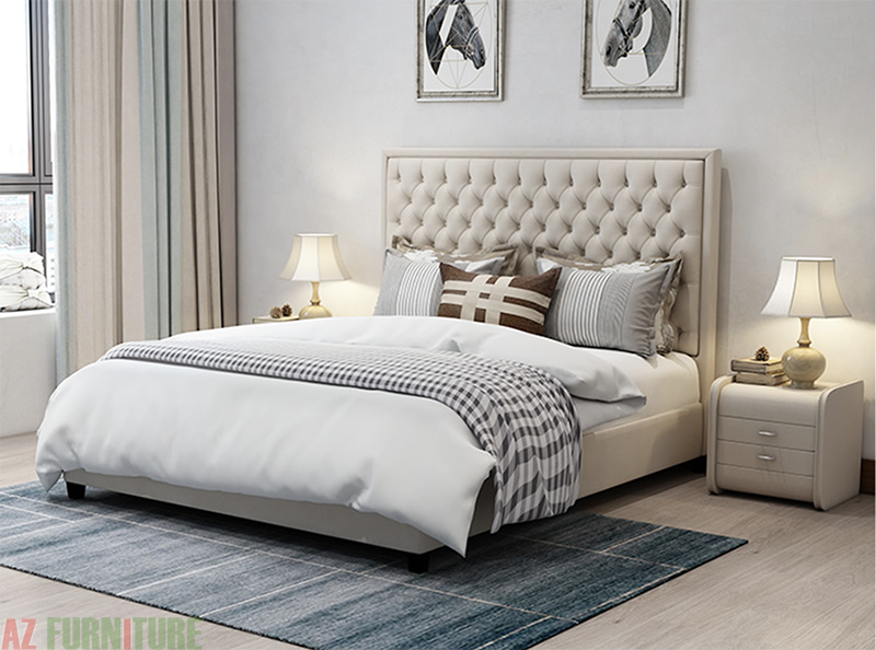 Mẫu giường kiểu đầu sofa tạo nên sự sang trọng nội thất phòng ngủ