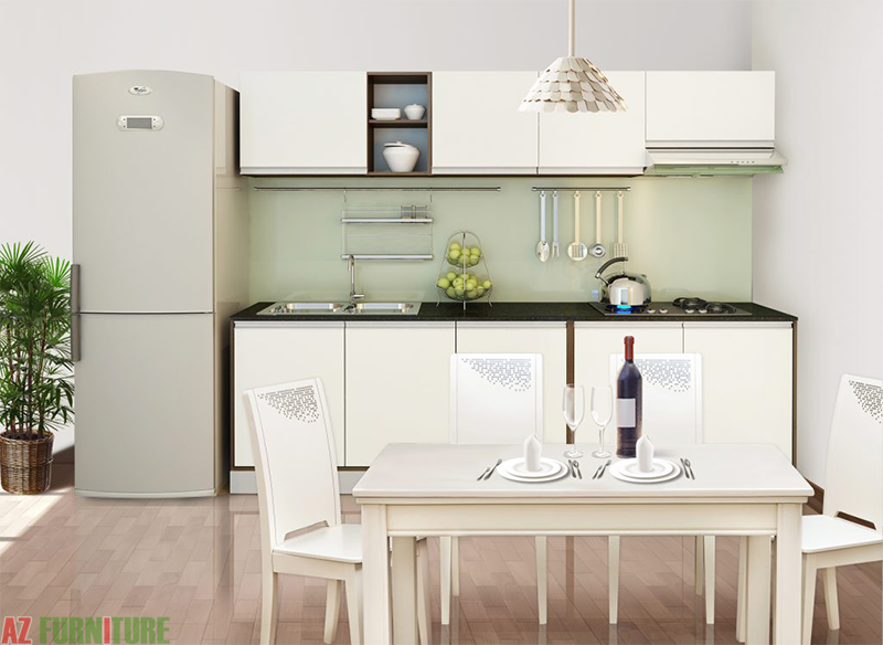Lưu ý nội thất bếp dành cho chung cư diện tích nhỏ kiêng để bếp tránh nước